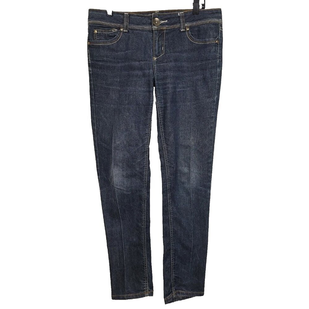 LEI Womens Ashley Trouble Jeans‎ Size 13R Dark Blue Denim Skinny Leg Mid Rise
